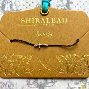Shiraleah Navy Mala Cross Bracelet